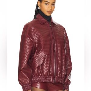 LIONESS Kenny Bomber in Burgundy